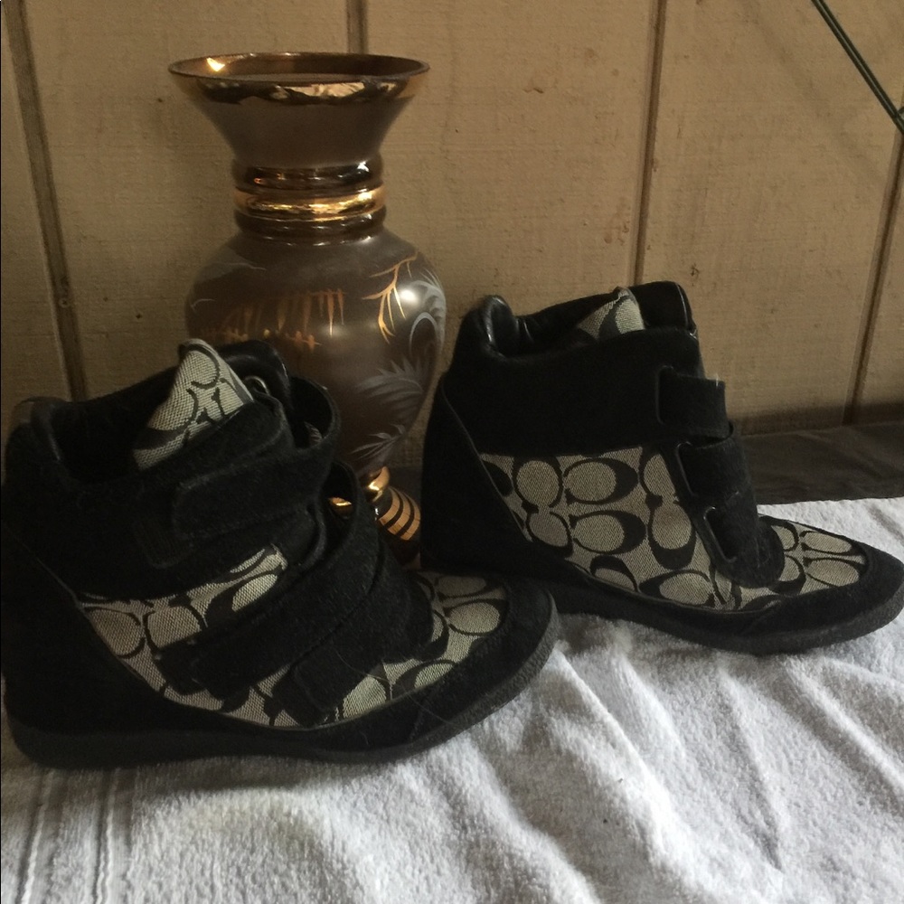 Coach high top shoes